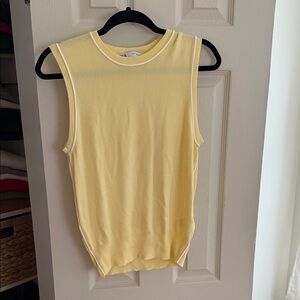 Zara Light Yellow Tank Top